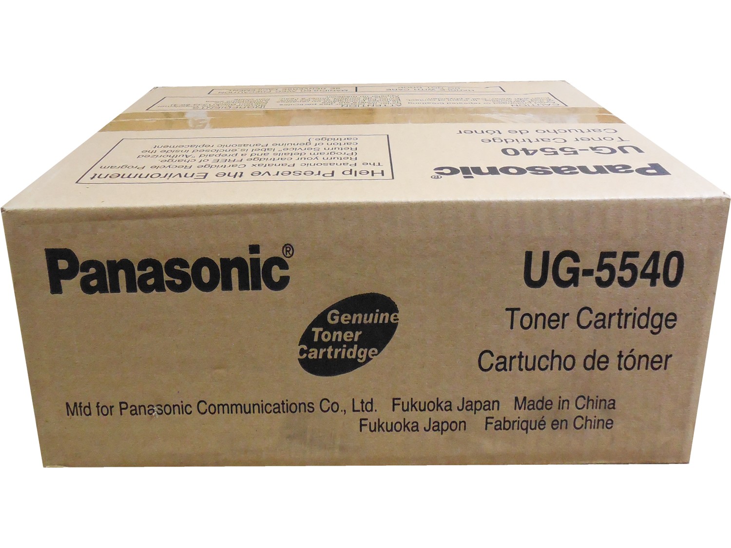 Panasonic UG5540 Black Fax Toner Cartridge Genuine OEM Original