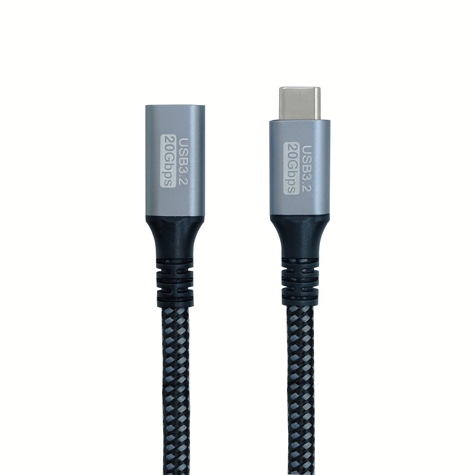 2PACK 2m (6.56Ft) USB 3.2 Gen2 20Gbps  USB Type-C Extension Cable Fast Charging