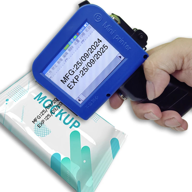  26 Languages  Handheld Mini Portable Date Logo Plastic Bottle Inkjet Printer