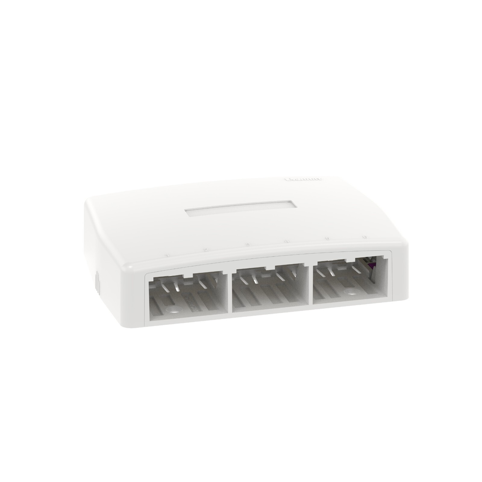 Panduit CBXQ6WH-A Mini-Com Quick Release 6-Port Surface Mount Box White