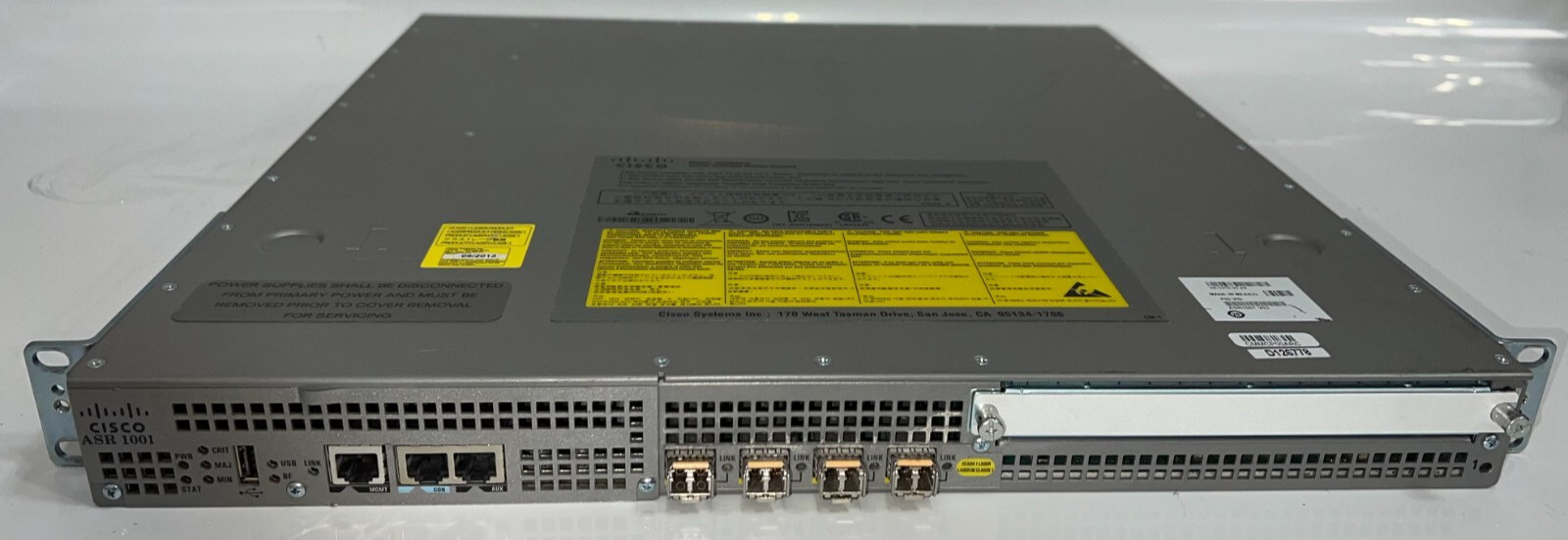 Cisco ASR 1001 ASR1000 Series ROUTER  ASR1001 V03 Aggregation Services Router