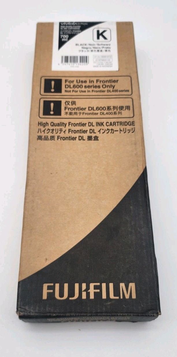 Genuine Fujifilm Black Ink Cartridge Sealed DL600 Exp 01/2028 700 ml C13T652110