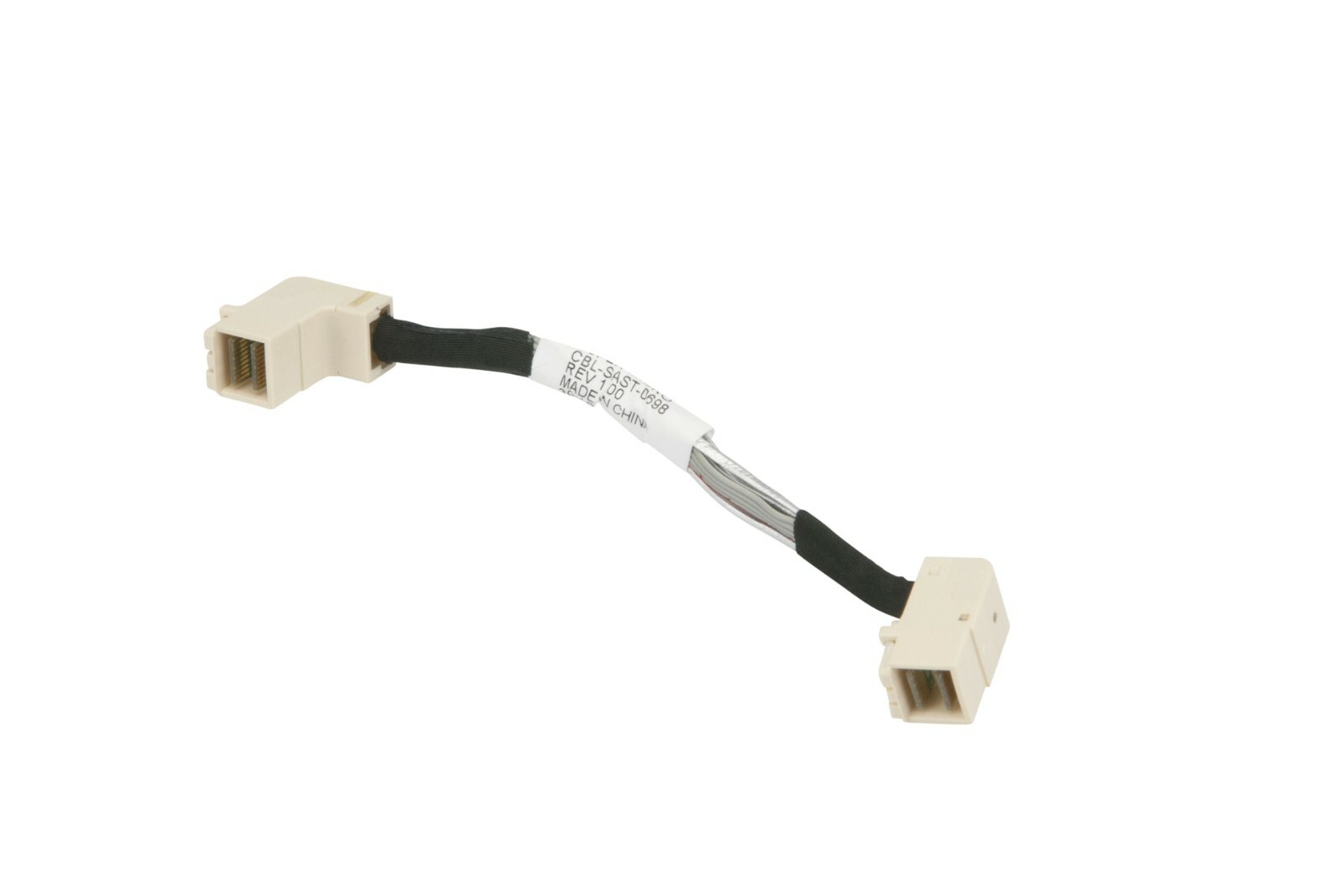 Supermicro CBL-SAST-0698 Right Angle MiniSAS HD PCIe NVMe 10cm Cable