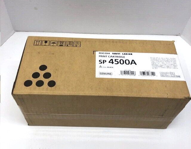 Ricoh 407319 Black Toner Cartridge SP 4500A High Yield Toner Genuine - SEALED