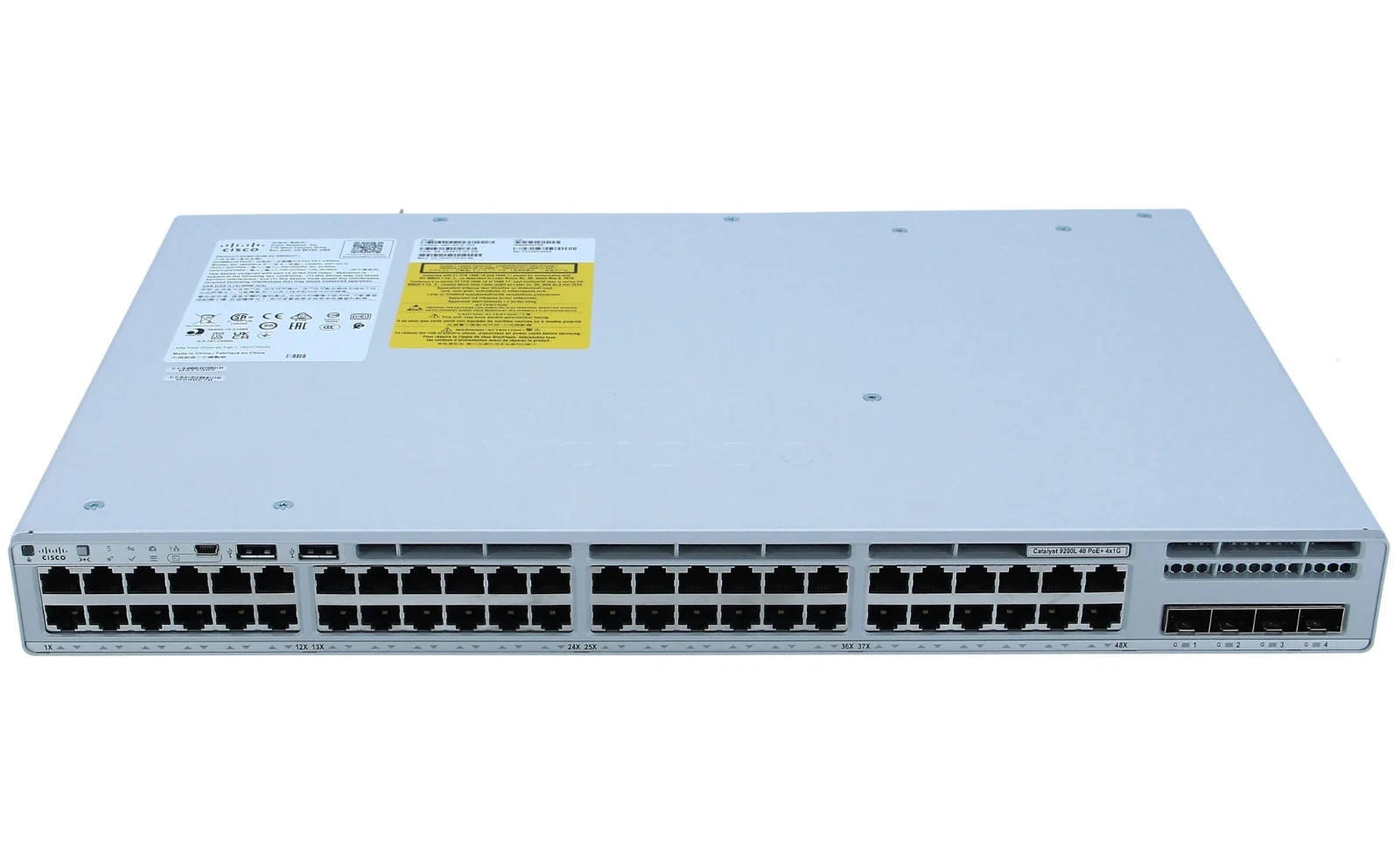 Cisco C9200L 48P 4G E Catalyst Switch 48 Port PoE+ 4x 1G SFP 1000W Power