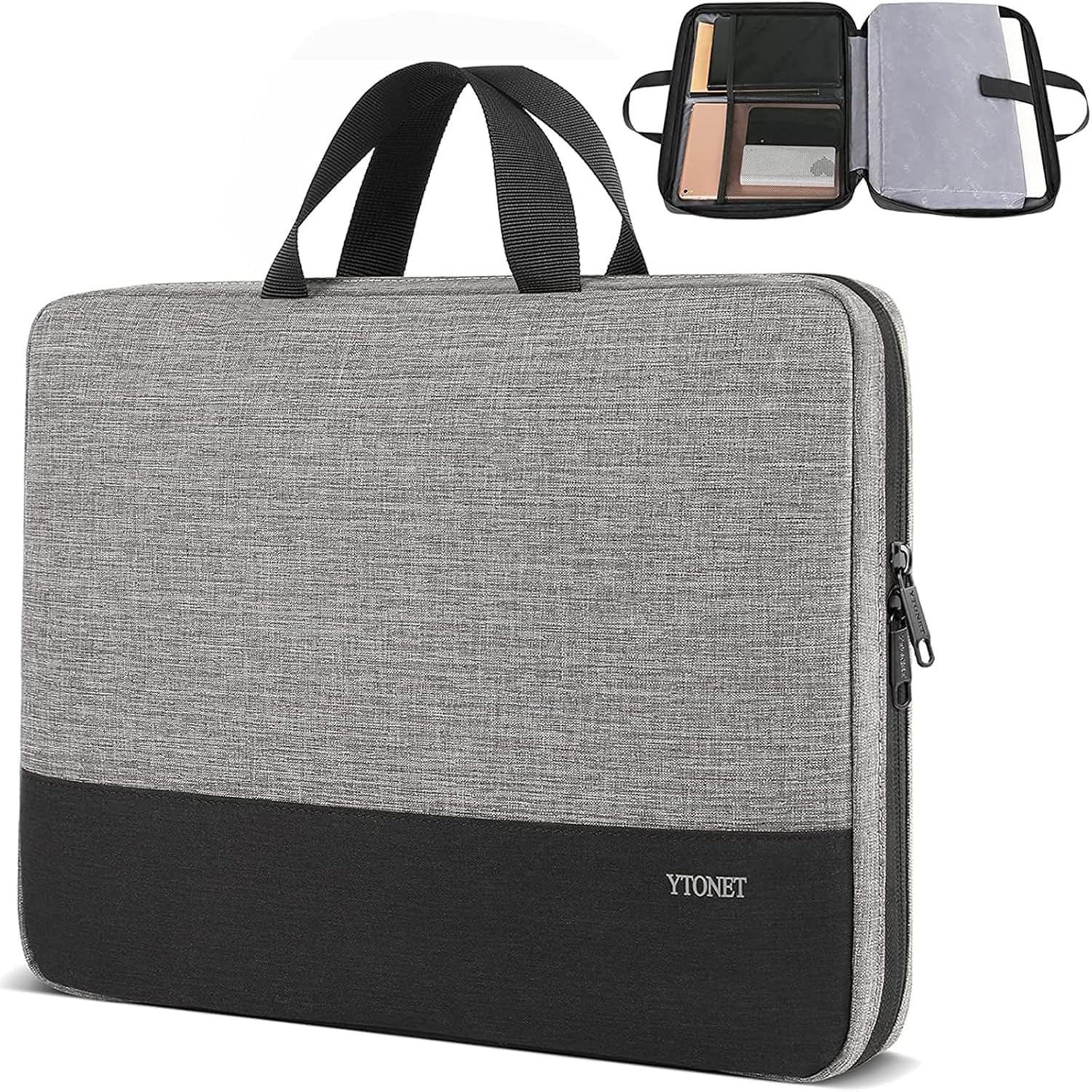 Laptop Case 15.6” Case Carrying Cover Sleeve Computer Bag Grey