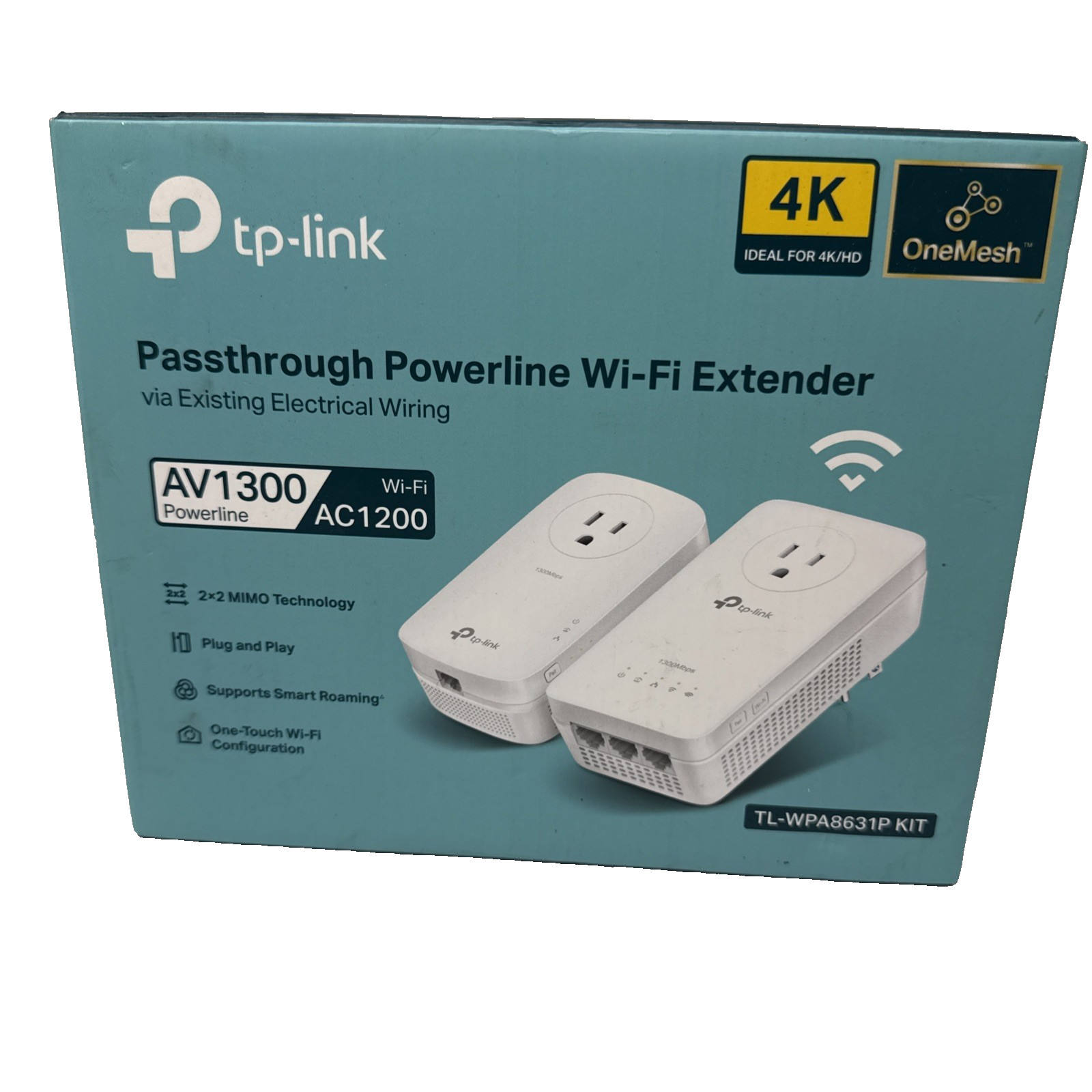 TP-Link Powerline Wi-Fi Extender TL-WPA8631P KIT AV1300 Powerline / Wi-Fi AC1200