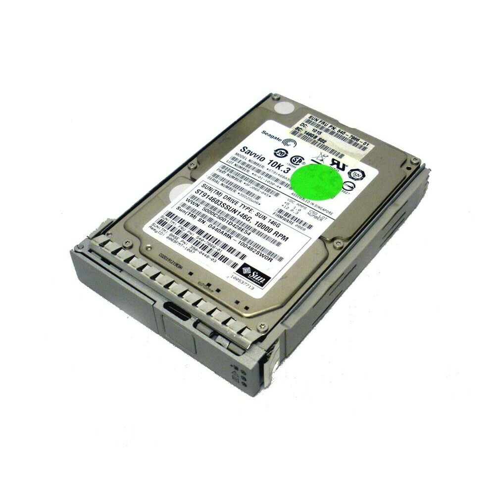 Sun 540-7866 146Gb 10k Sas 2.5in w/Nemo Bracket