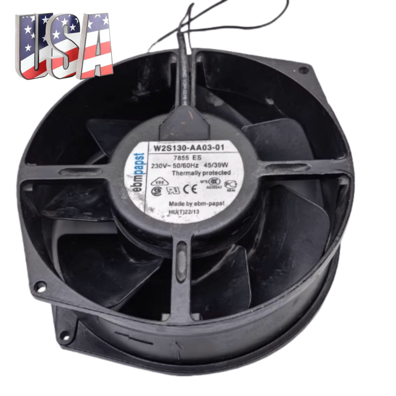 1PCS Ebmpapst W2S130-AA03-01 7855ES Cabinet Cooling Fan 230V 39/45W 2800RPM
