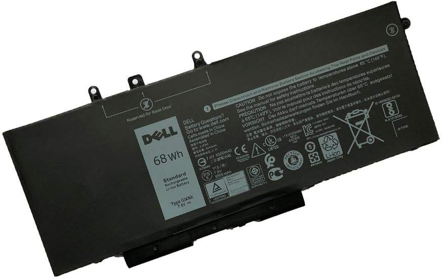 Dell GJKNX 68Wh 7.6V Black Li-Ion Battery For Latitude Precision-Genuine.