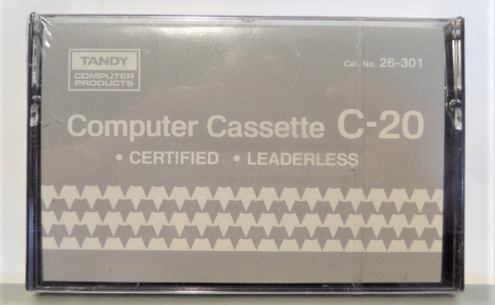 TANDY Computer Cassette C-20 New w Original Ripcord Seal - 26-301 Free Post USA