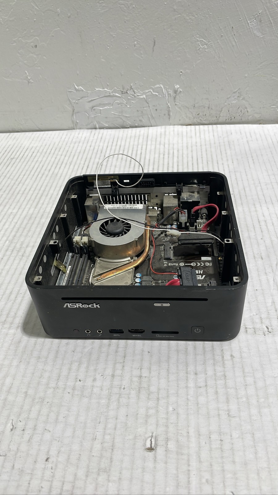 ASRock Vision HT 420D Motherboard Heatsink Chassis Mini PC For Parts