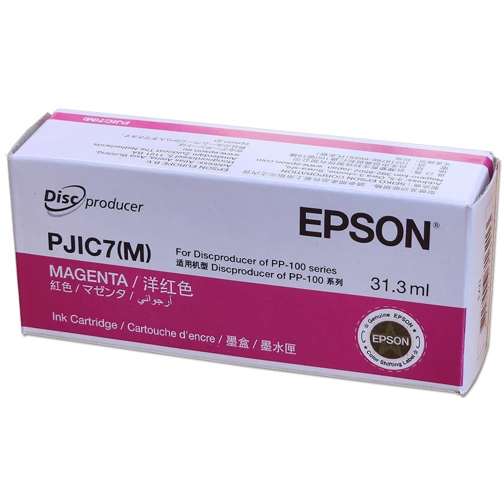 Genuine Epson Discproducer Magenta Ink Cartridge High Capacity Dye Based Ink
