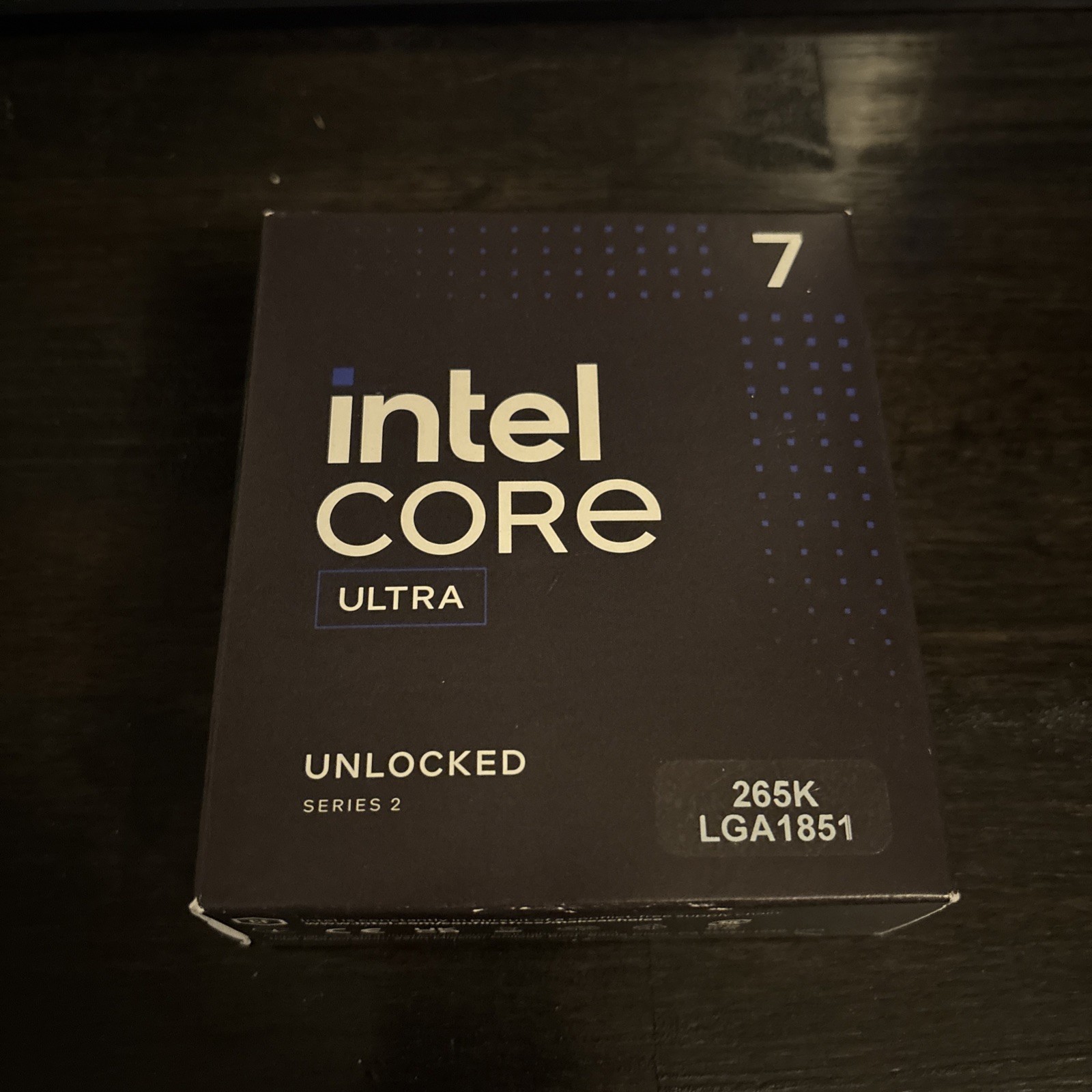 Intel Core Ultra 7 Processor 265K with 20 Cores and Up to 5.5 GHz Turbo OPEN BOX