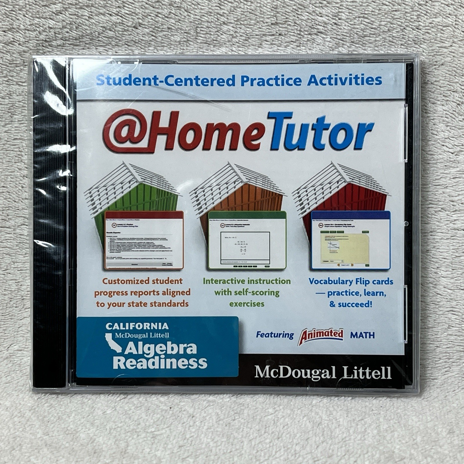 HomeSchooling Algebra Readiness @Hometutor CD ROM McDougal Littell California