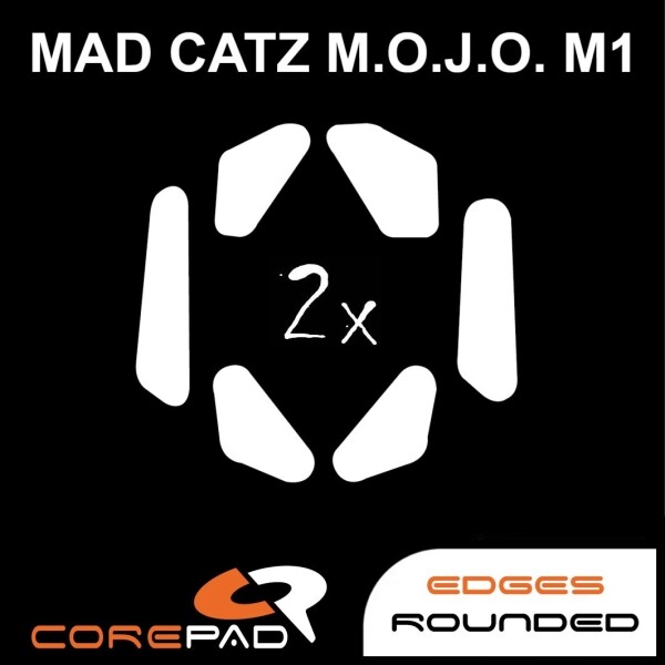 Corepad Skatez MAD CATZ M.O.J.O. M1 Replacement Mouse Feet Hyperglides Teflon