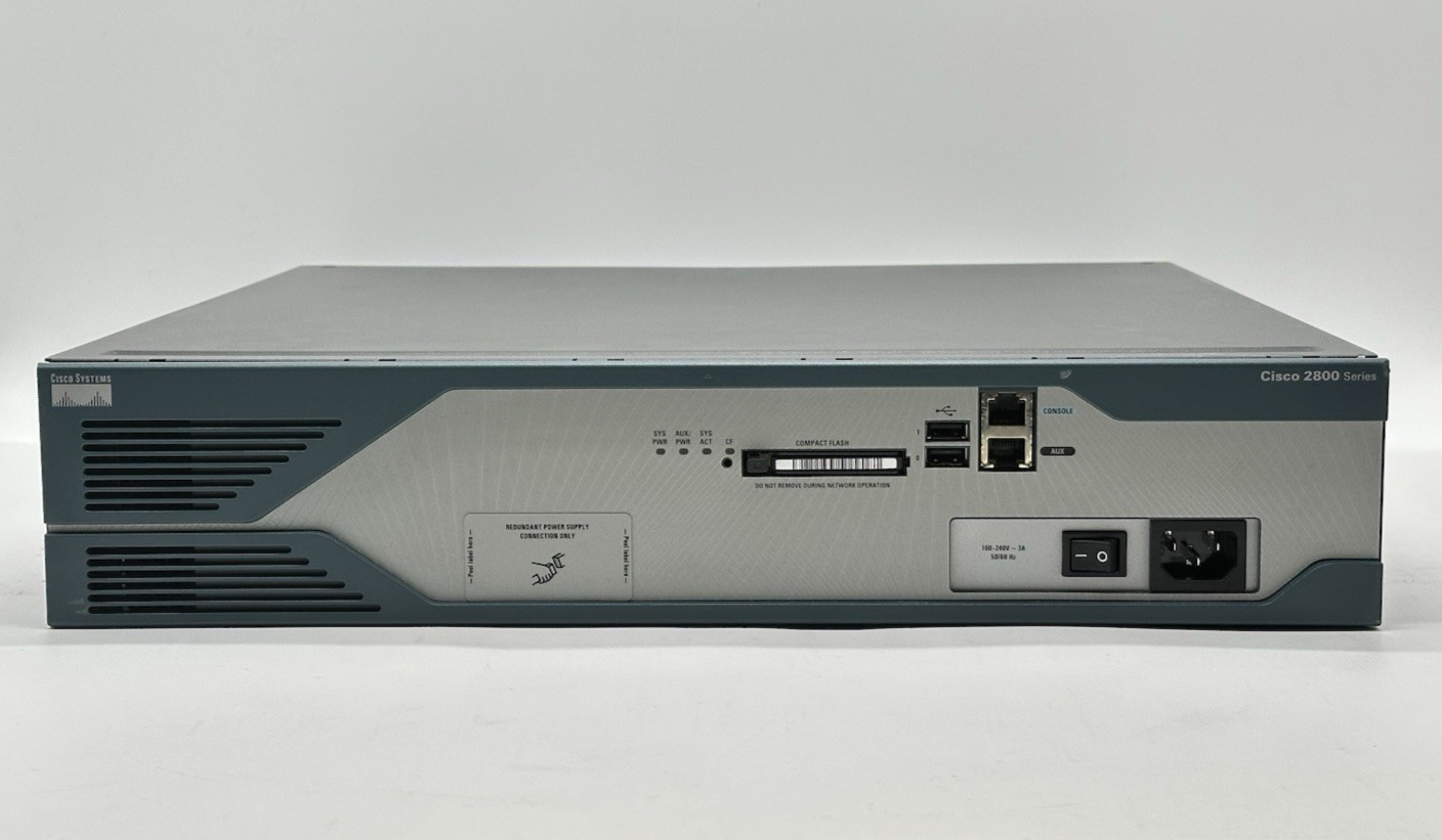 Cisco 2800 Series 2821 Integrated Services Network Router/No Charger