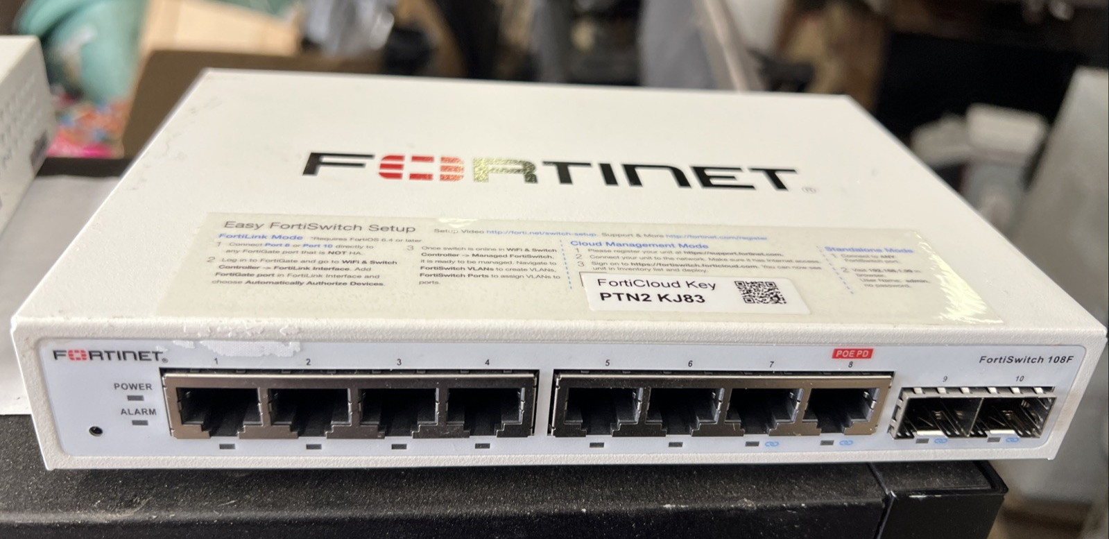 Fortinet Fortiswitch FS-108F-POE Managed Ethernet Switch