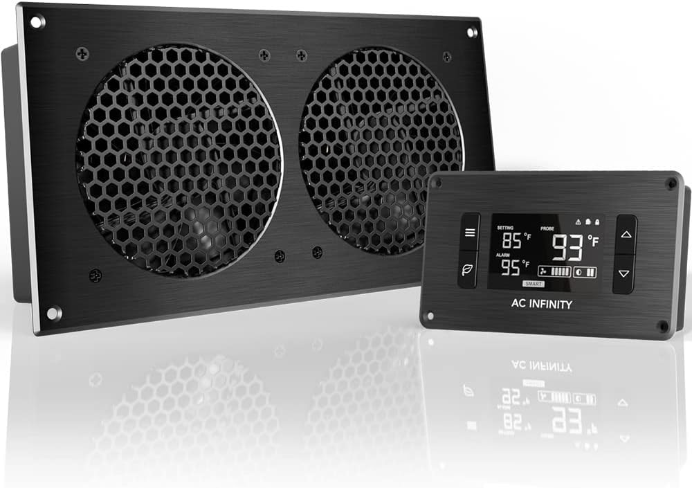 AC Infinity AIRPLATE T7, Quiet Cooling Fan System 12" with Thermostat... 