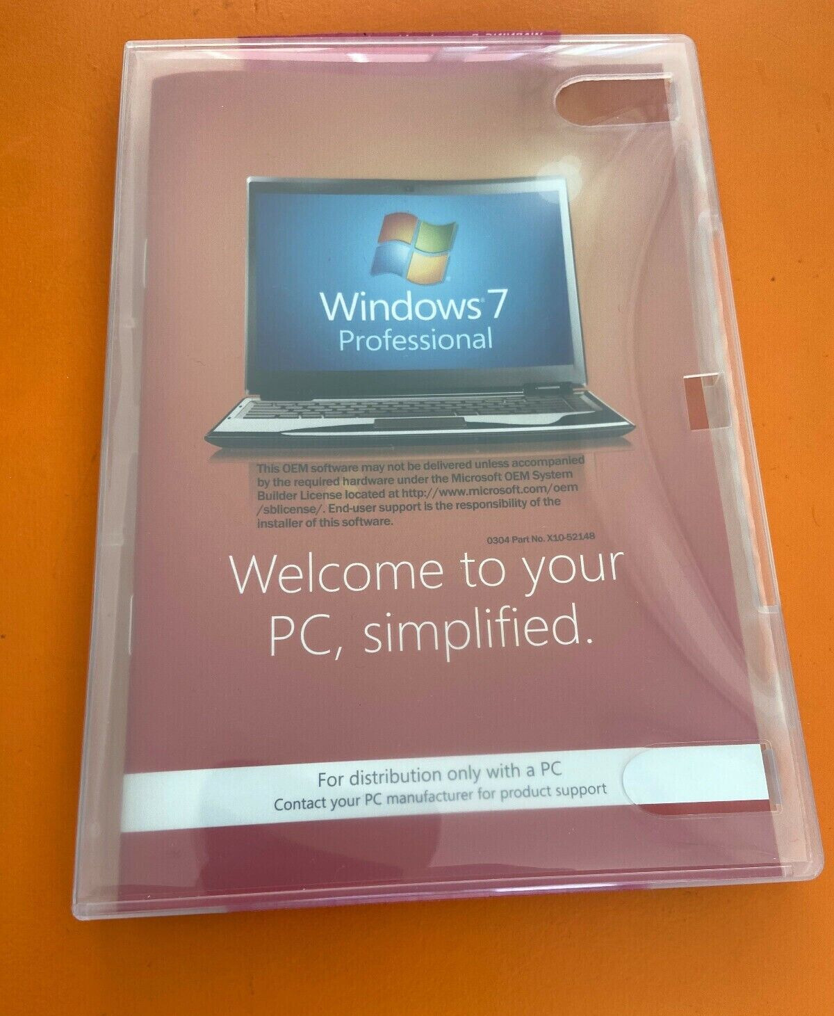 Microsoft Windows 7 Professional 32 SP1 Bit Full Version DVD W/ Product Key