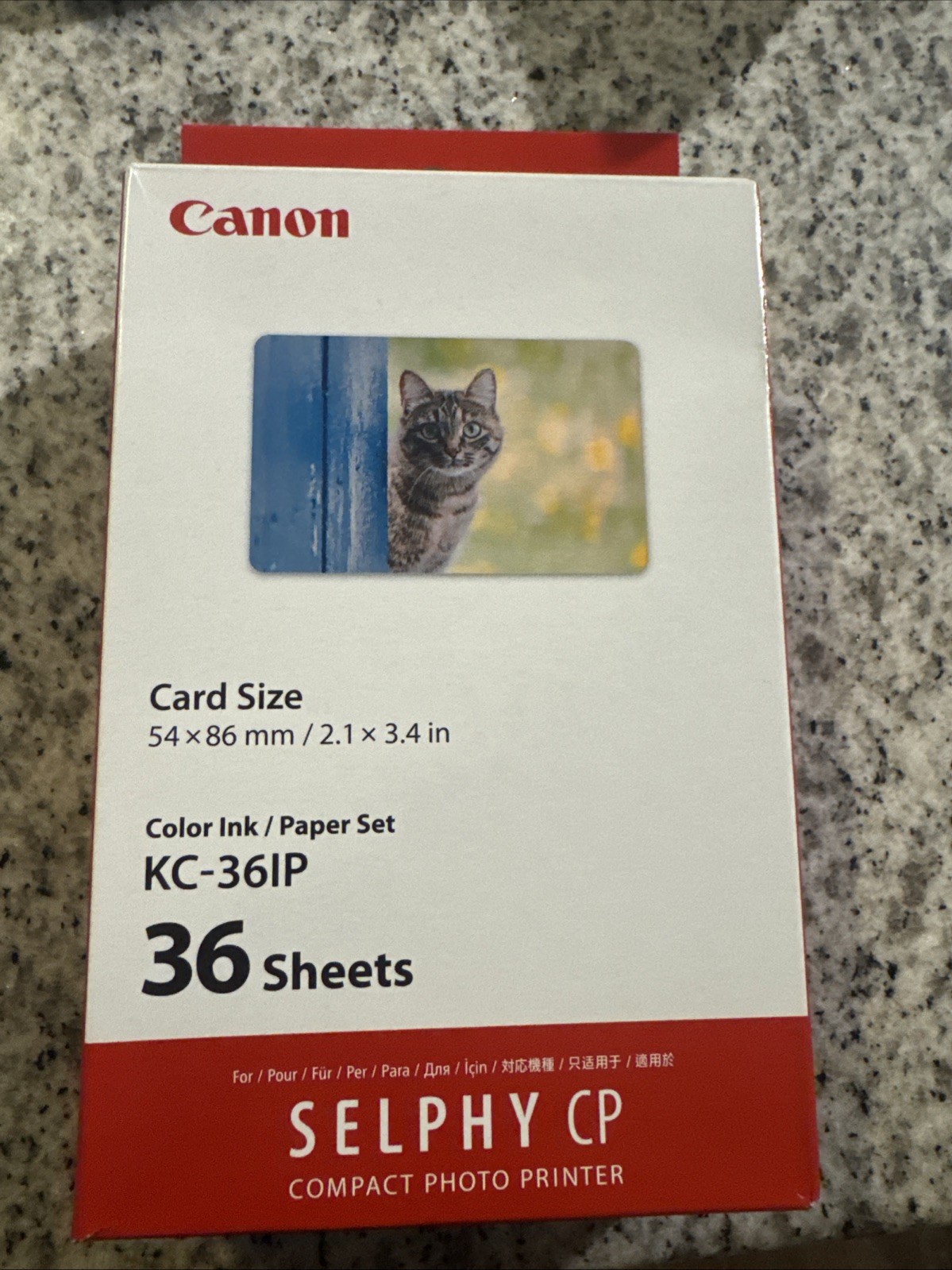 Canon KC-36IP Color Ink and Paper Set for SELPHY CP Series Compact Photo Printer
