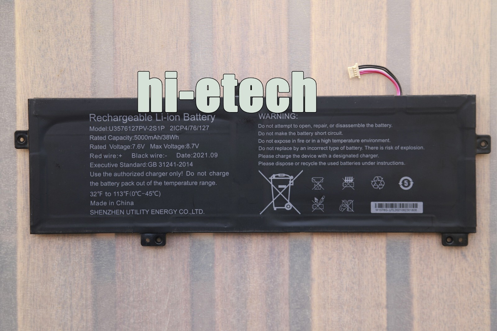 U3576127PV-2S1P New Genuine Battery for Gateway gwtn156-11bk Series 2ICP4/76/127