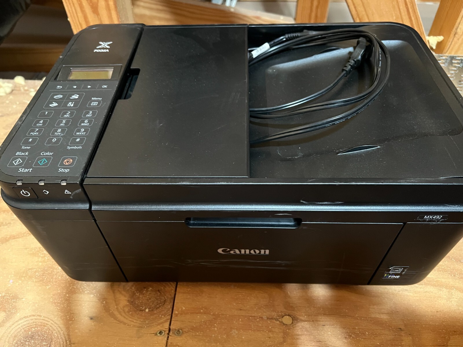Canon Pixma MX492 Wireless All In One Inkjet Printer Scan Copy FAX Great 