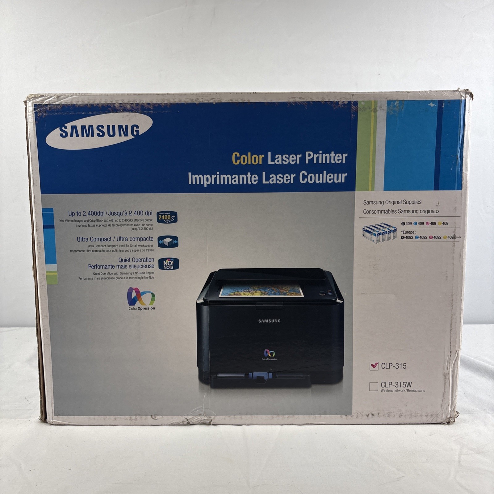 Samsung Color Laser Printer Color Xpression Black Compact CLP-315 NEW In Box
