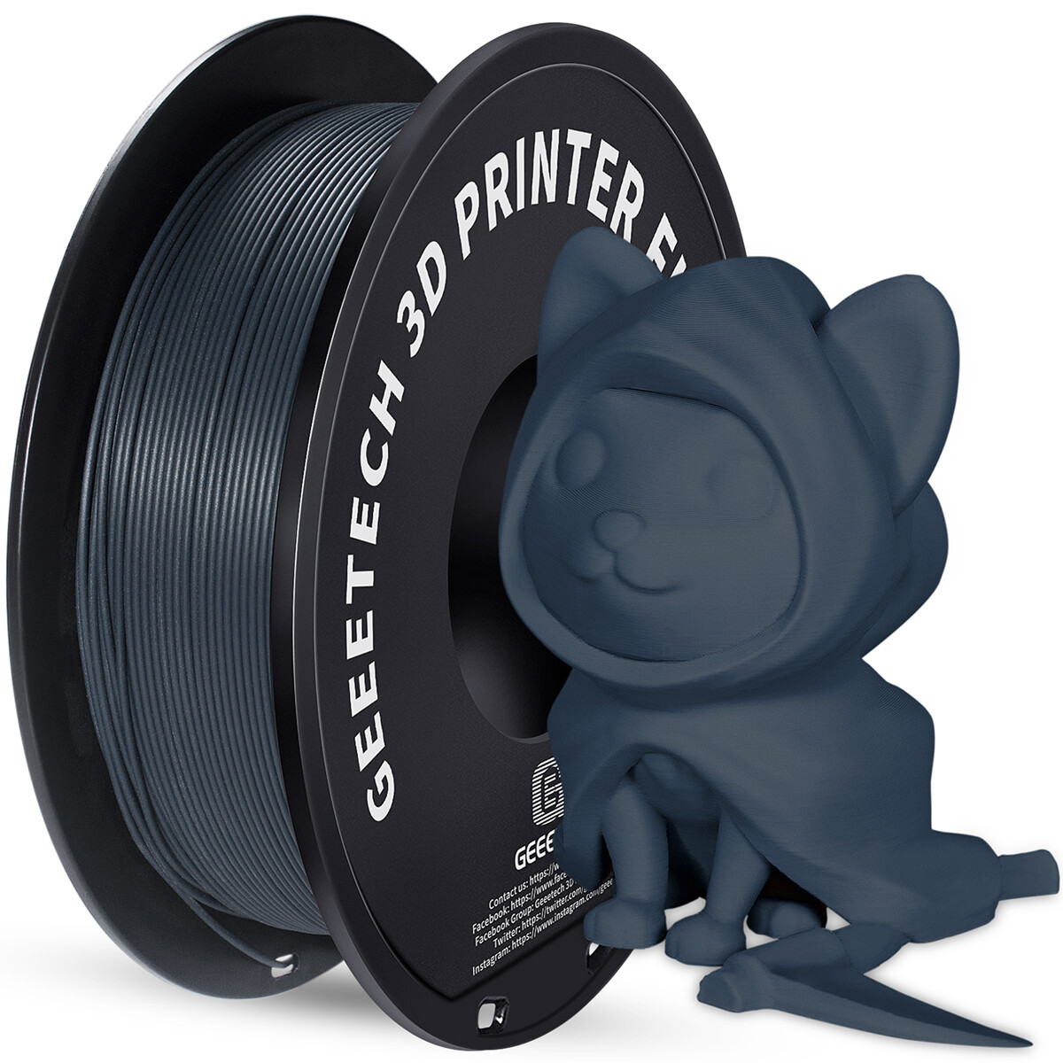 1kg/roll Geeetech PLA Filament Matte Blue PLA 1.75mm Frosted PLA Consumables US
