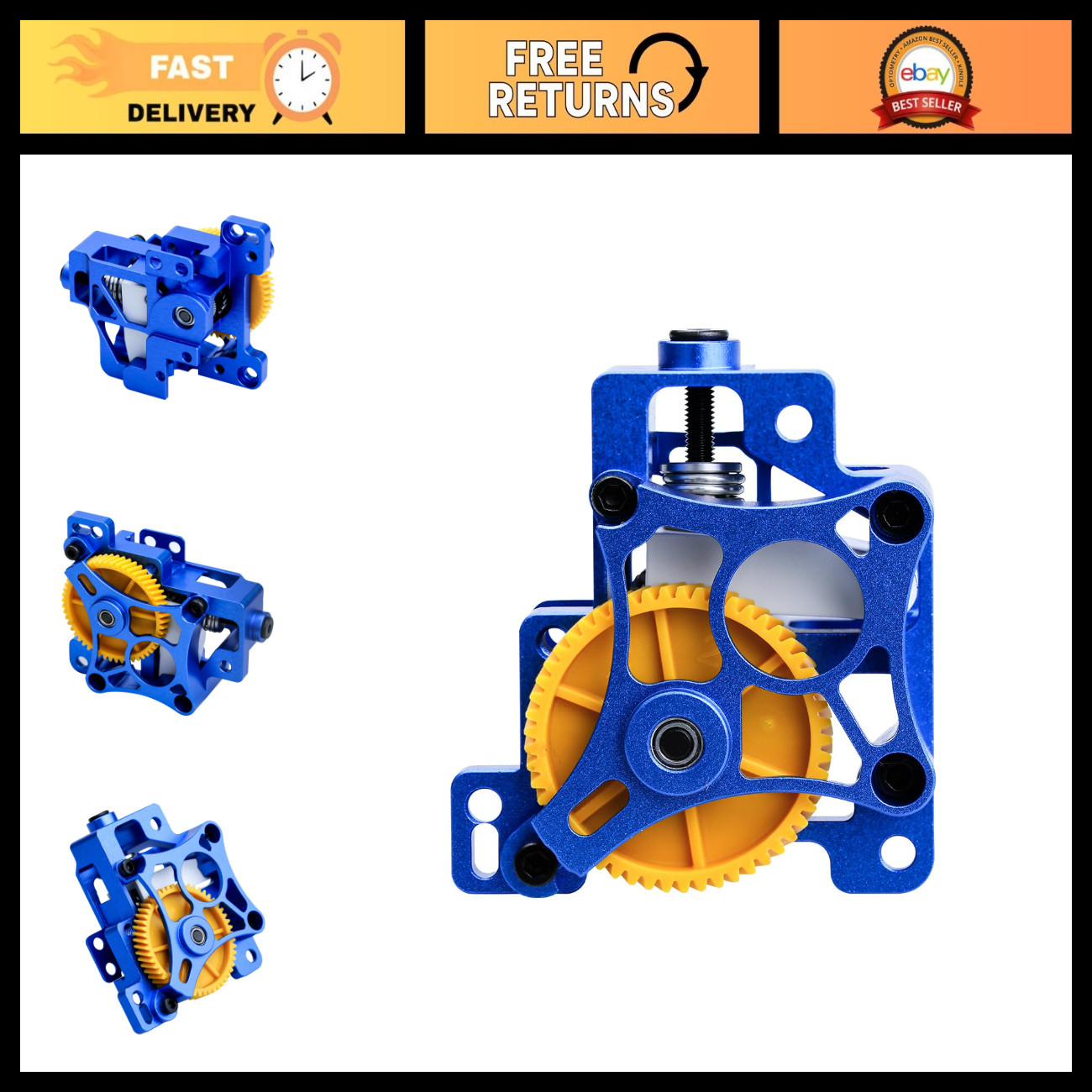 CNC Metal Extruder Upgrade Kit for 3D Printers - Lightweight, High-Strength, Har