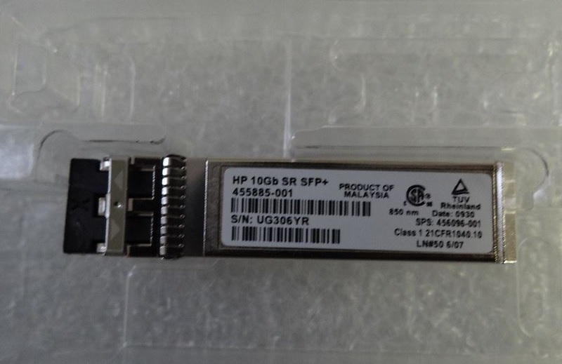 HP 455883-B21 455885-001 456096-001 SFP+SR HP BladeSystem c-Class 850nm MMF.