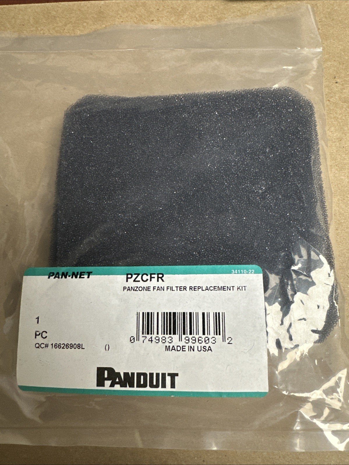 Panduit PZCFR Replacement Filter