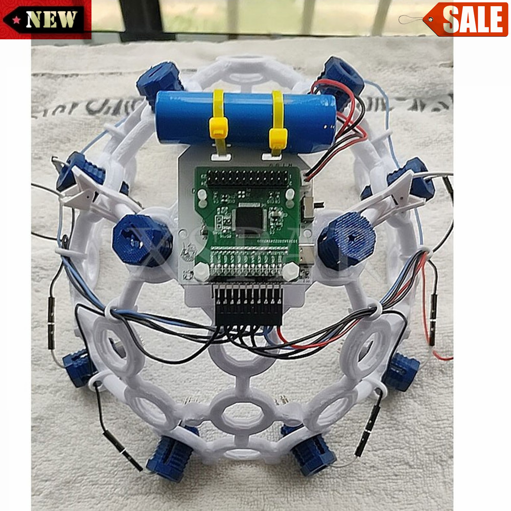 3D EEG Cap with DeepBCI Brain Computer Interface for Brain Signal Acquisition su