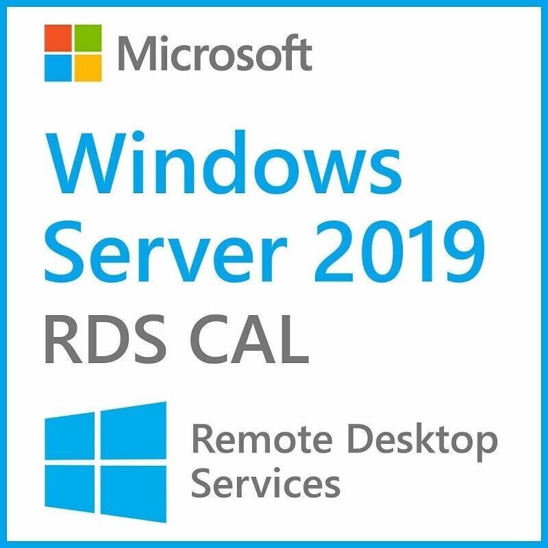 Windows Server 2019 Remote Desktop RDS Licenses for 50 Users or Devices