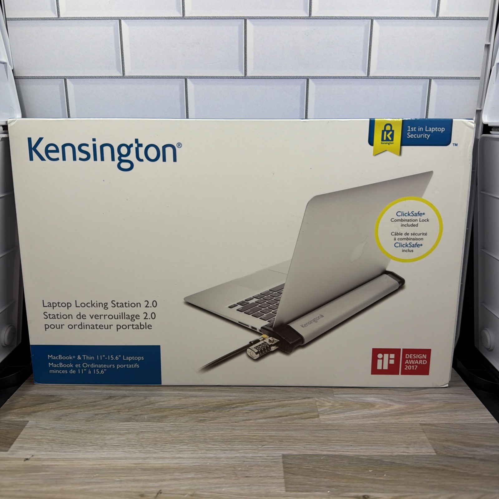 Kensington MacBook and Surface Laptop Locking Station 2.0 w/ Combo Lock Cable