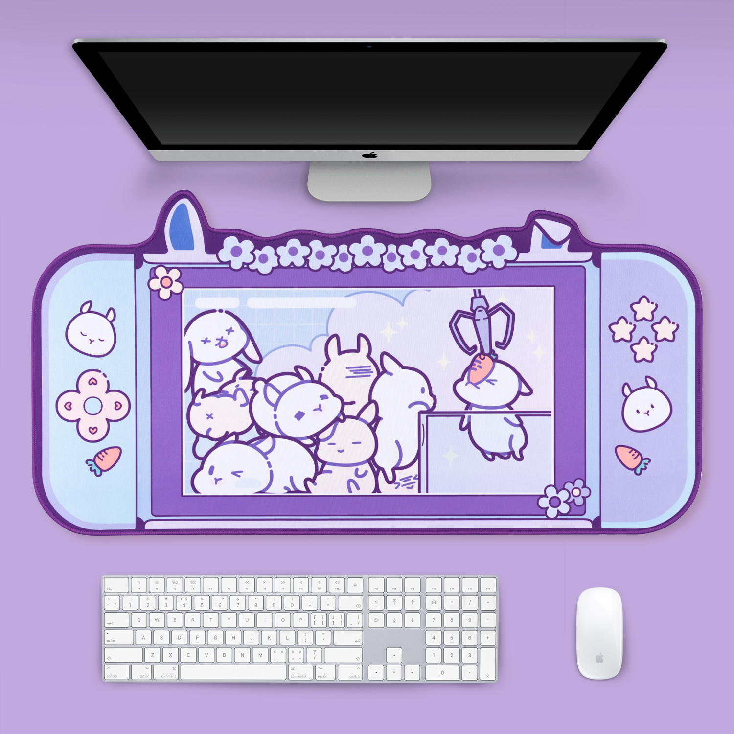 Cute Large Mouse Pad 30.5*16'' Extended XXL Thicken Computer Non-slip Wrist Rest