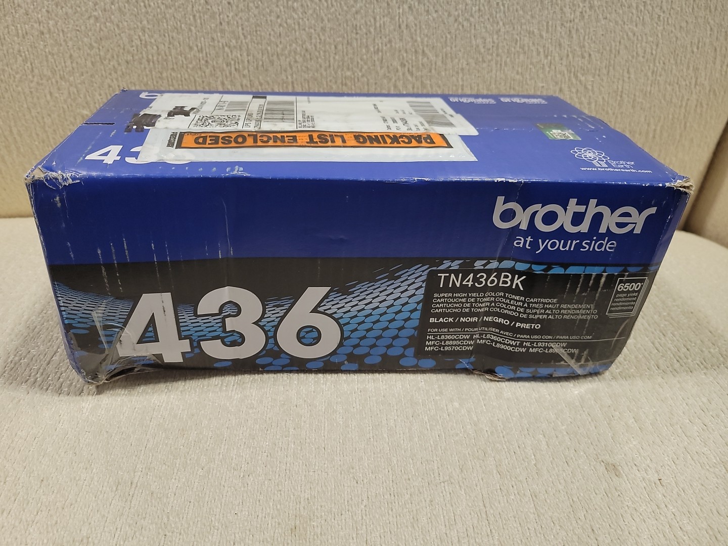 Brother TN436BK Super High Yield Black Toner Cartridge 