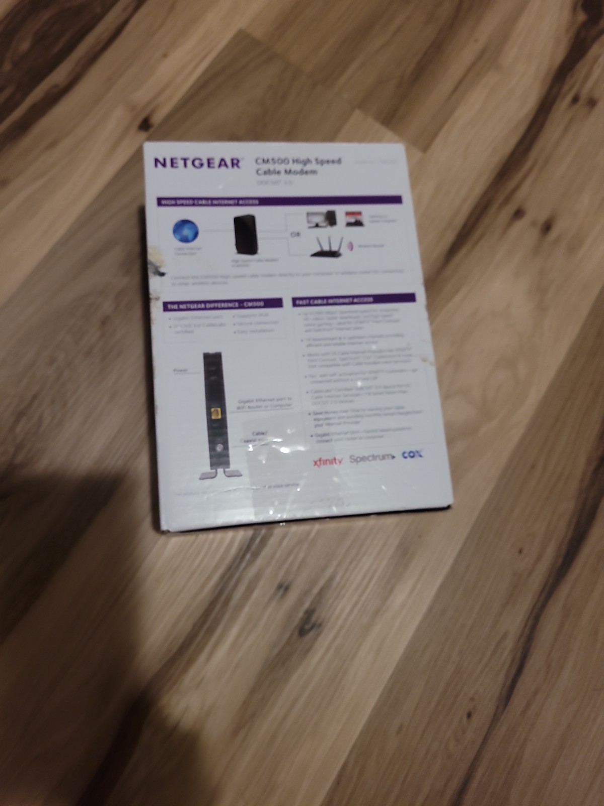 NETGEAR CM500 High Speed Cable Modem 680 MBPS (16x4) DOCSIS 3.0 Black