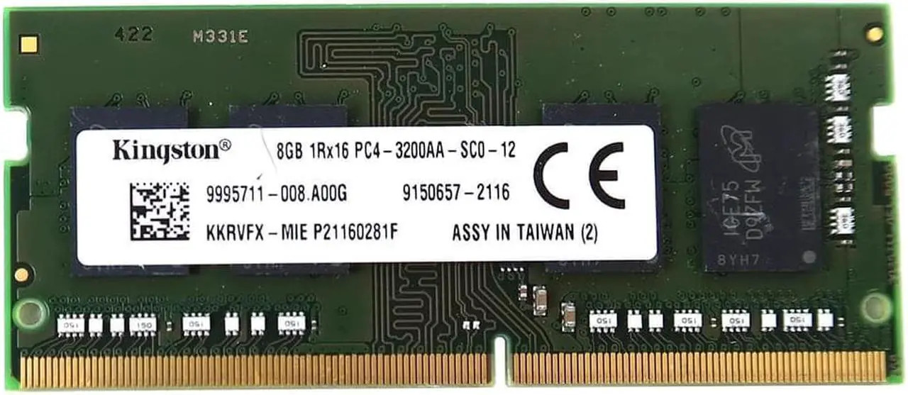 25600 3200MHZ MEMORY - KINGSTON 8GB DDR4 SODIMM PC4