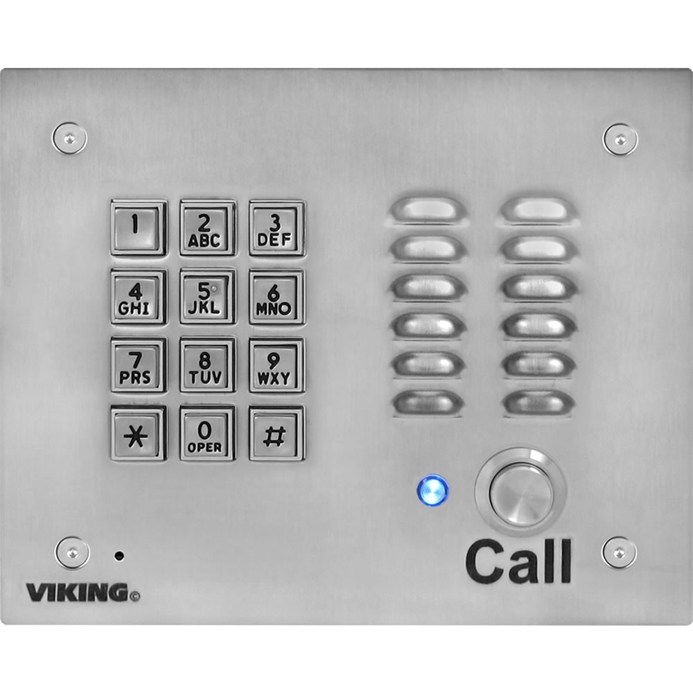 Viking Electronics VOIP STAINLESS STEEL ENTRY PHONE K-1700-IP-EWP UPC 6156872...