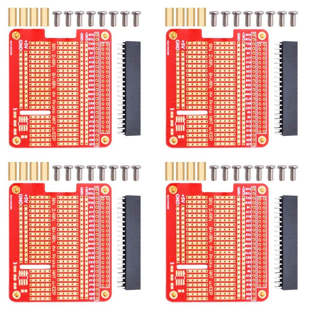 4X Prototype Breakout DIY Breadboard PCB Shield Board Kit for Raspberry Pi 4 ...