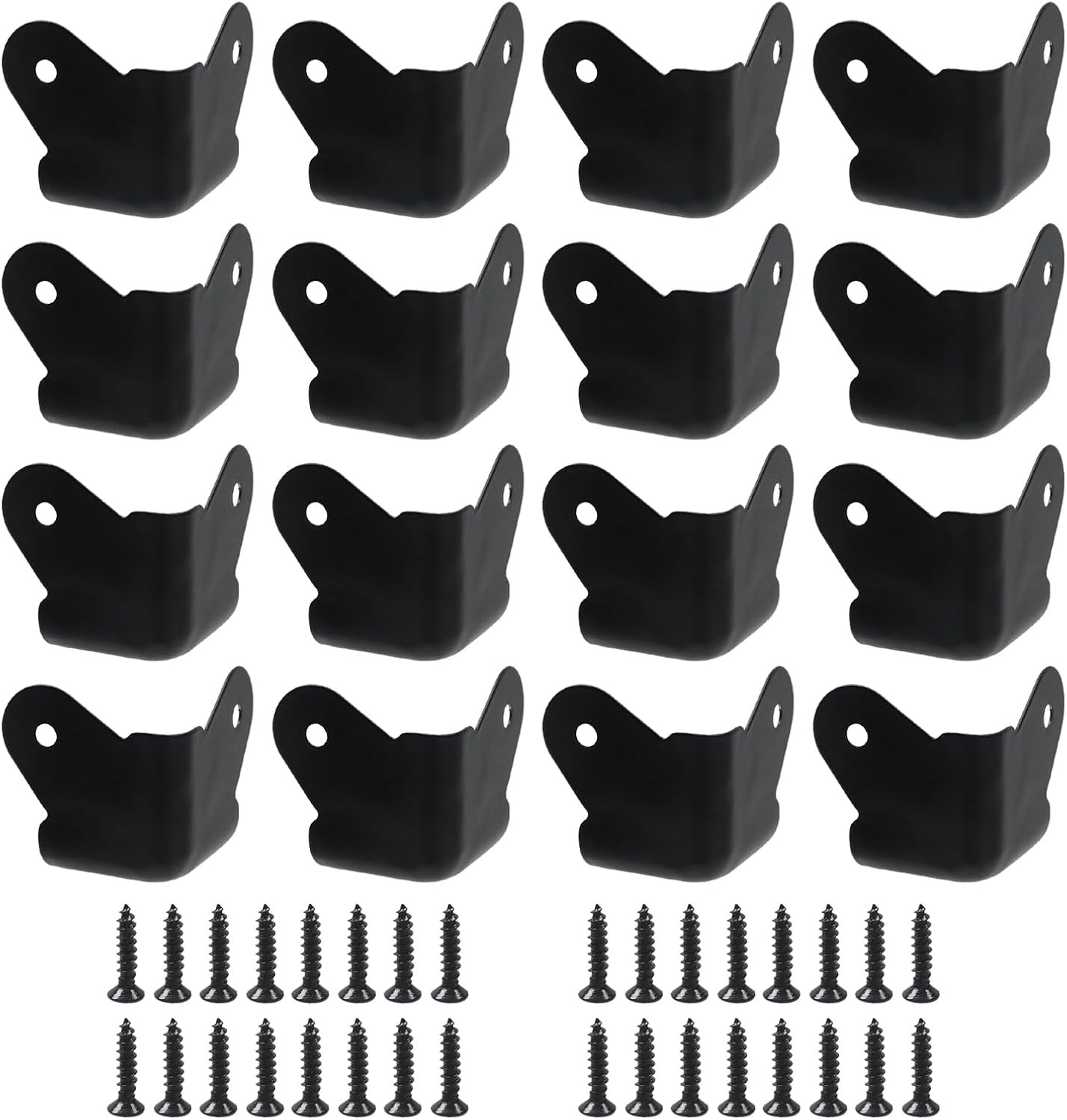 16Pcs Iron Speaker Corner Guards,1.1 Inch Rounded Metal Protectors