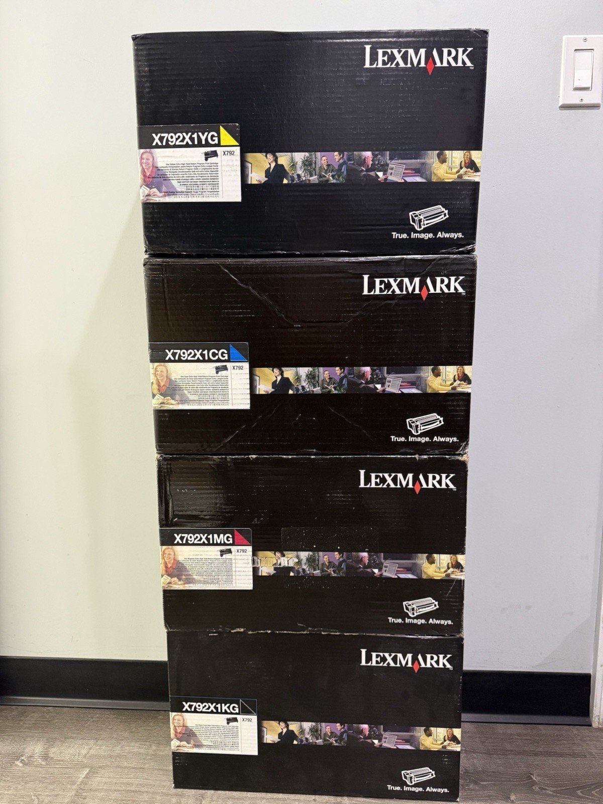 Lexmark X792 X792X1KG X792X1CG X792X1MG X792X1YG Toner Cartridges Set of 4 Color