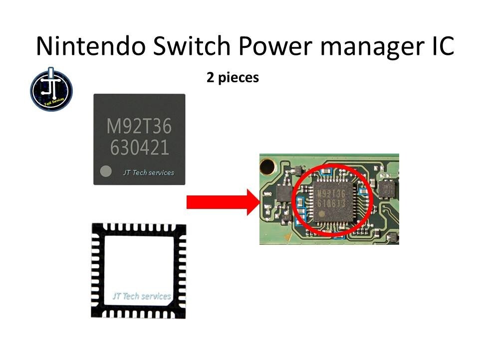2 pcs Nintendo Switch M92T36  Power Manager Charging Control IC (Chip OEM)