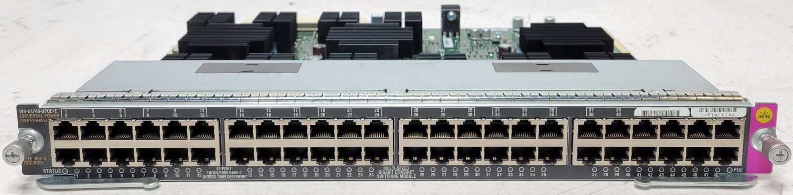 Cisco WS-X4748-UPOE+E 48 Port PoE Gigabit Switch Card for Catalyst 4500E Series