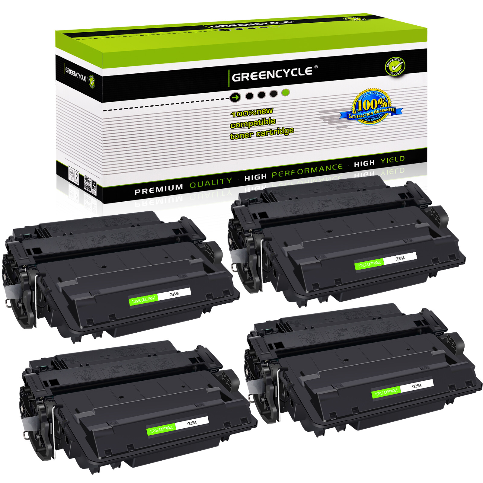 4PK CE255A 55A Toner fit for HP LaserJet Pro 500 MFP M521DN M521DW M521DX M521DZ