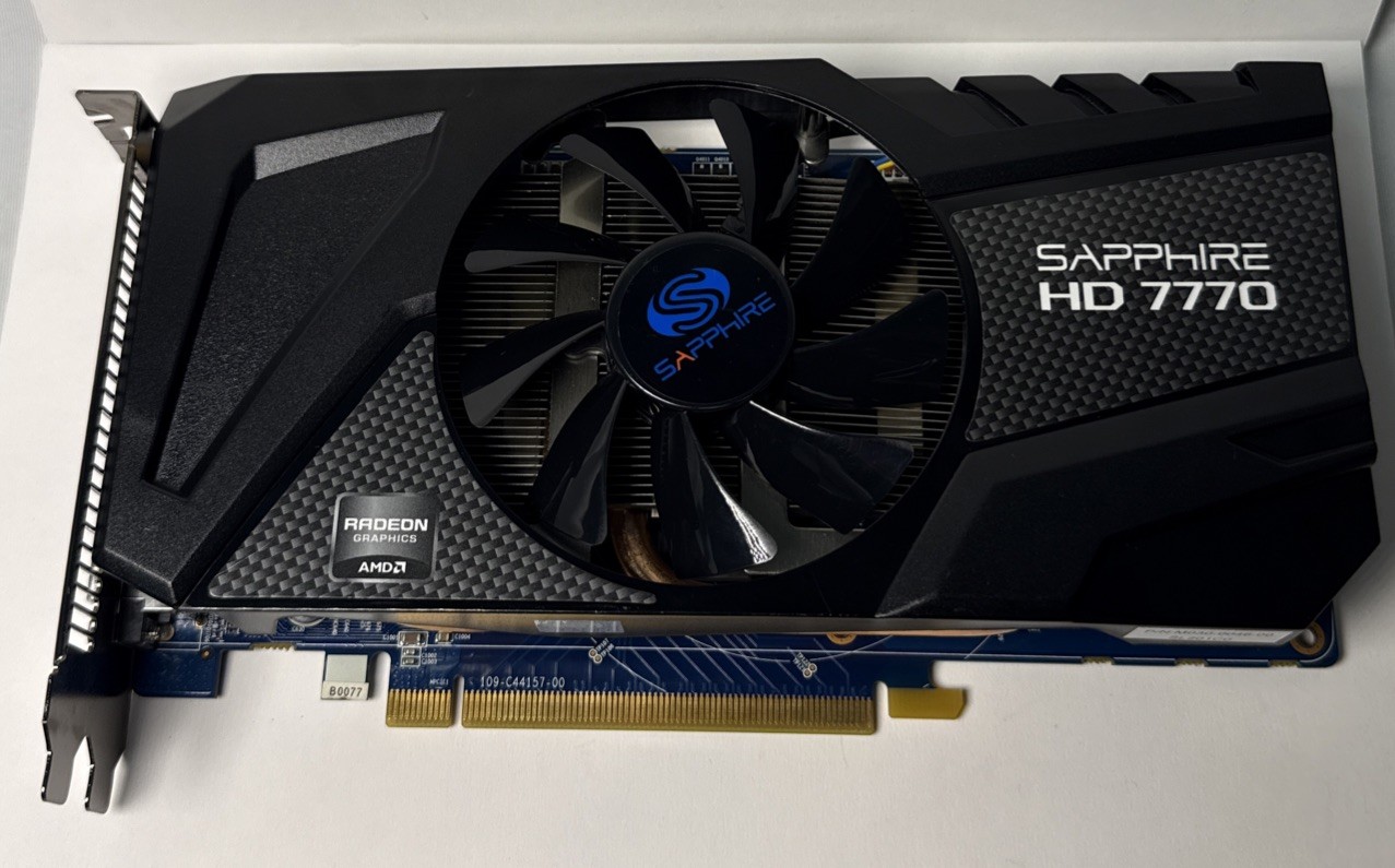 Sapphire HD7770 Ghz Edition 1G GDDR5 PCI-E HDMI DVI-I Dual Mini DP Graphics Card