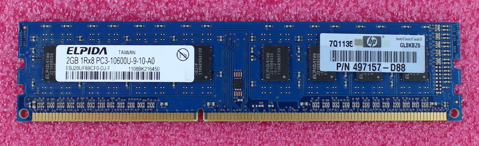 497157-D88 - HP 2GB PC3-10600U DDR3 Memory