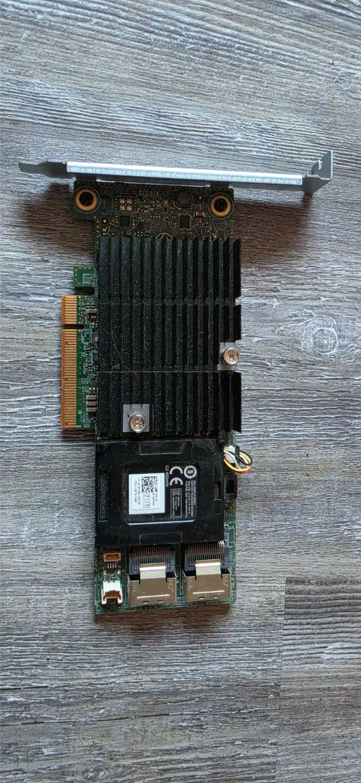 RAID Controller Dual SAS with Battery Heatsink Untested As-Is No Returns