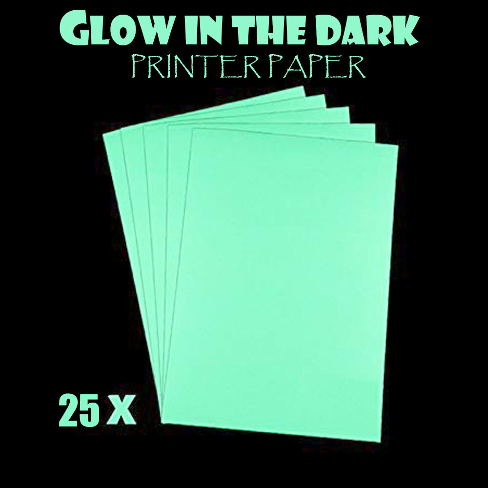 CISinks A4 Glow In The Dark Luminescent Afterglow Photo Paper 8.3" x 11.7" 25 Pk